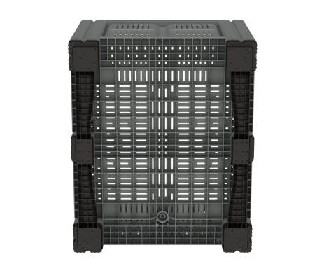 Большой контейнер 1200x1000x780 мм iBOX c перфорированными стенками и дном, на полозьях